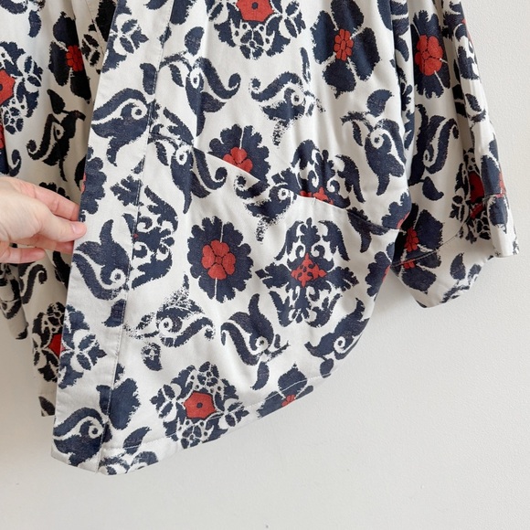 New! ANTHROPOLOGIE • Eleanor Kimono Jacket in Orange Morif - Picture 7 of 14